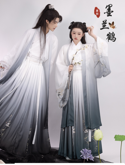 Wei Jin Hanfu Unisex Men Couple Spouse