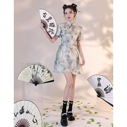 New Chinese Style Cheongsam Qipao Girlish Dressy Casual 51