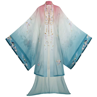 He Zhi Yu Xian : Crane Plume Celestial-Large Sleeve Shirt