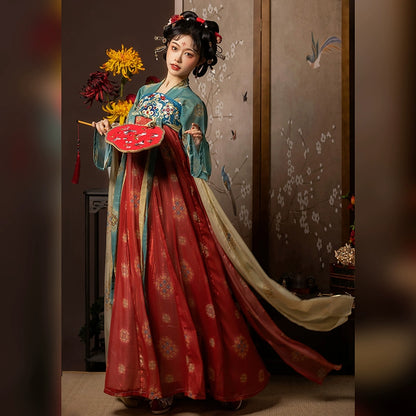 Women's Tang Dynasty Hanfu chest-length skirt 灼华 Summer