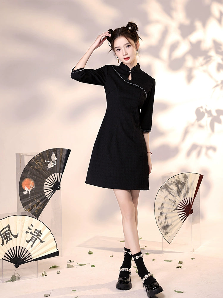 New Chinese Style Cheongsam Qipao Girlish Dressy Casual 3