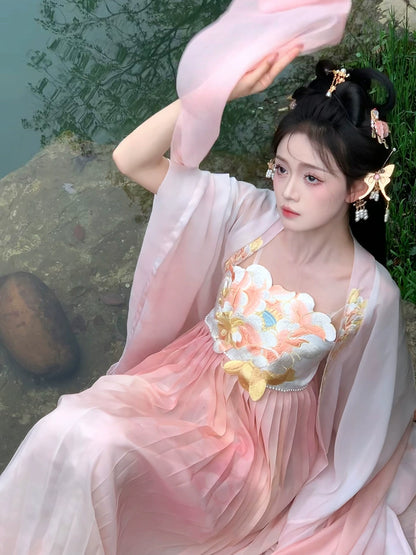 Four Seasons Spring Tang Dynasty Hanfu for women