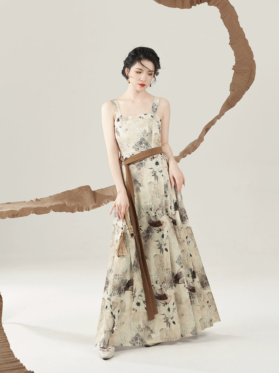 Lookbook Series Weaving Ming Dynasty Suspender Hanfu Dress