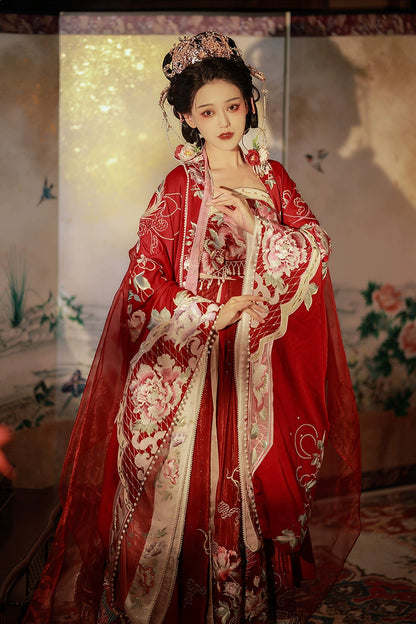 Haute Couture Series Woven Fabric Embroidered Qing Huan Fengqiuhuang Tang Bride