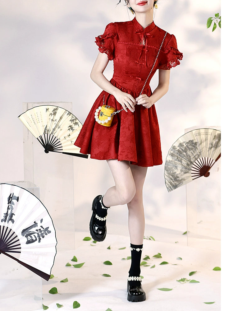 New Chinese Style Cheongsam Qipao Girlish Dressy Casual 48