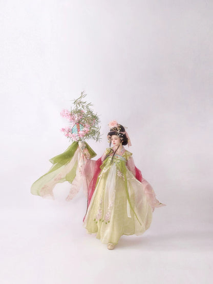Cloud-Kissing Nature Series Spring Begonia Tang Hanfu