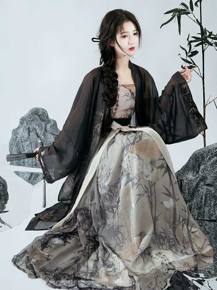 LOOKBOOK SERIES Song Dynasty Modern Black Hanfu