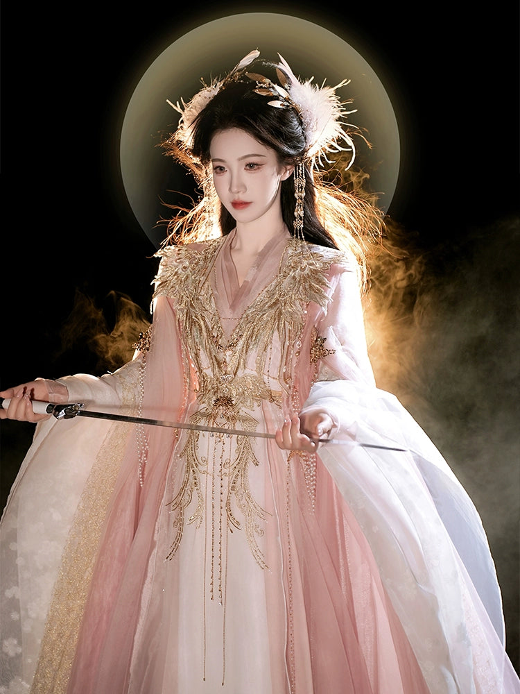 Wuxia Chic Series Gilt Blush Robe