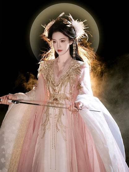 Wuxia Chic Series Gilt Blush Robe