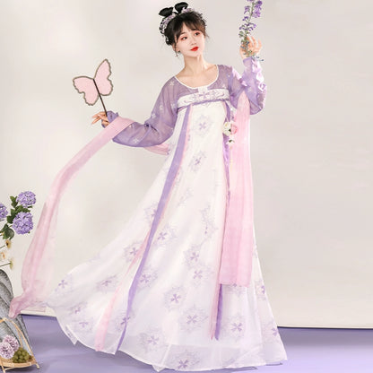 LOOKBOOK SERIES Tang Dynasty Blue Purple Hanfu