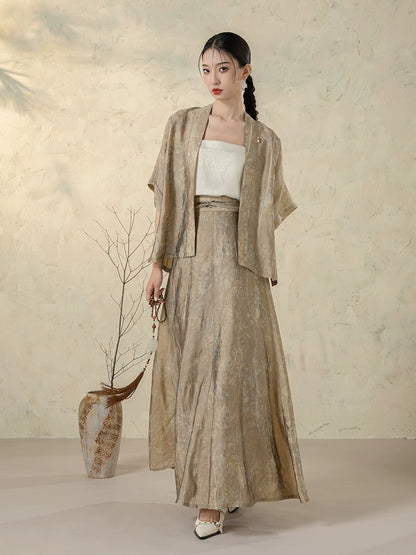 Lookbook Series Hanfu New Chinese Style Twelve-Broken Skirt