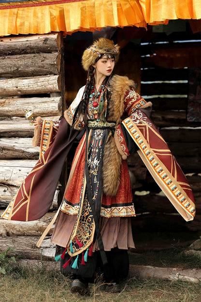 Lookbook Series Exotic Tibet Winter Hanfu