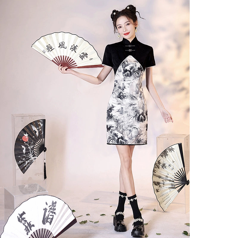 New Chinese Style Cheongsam Qipao Girlish Dressy Casual 19