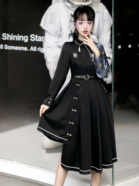 Han Element Series 2025 Hanfu Han-Style Dresses Black