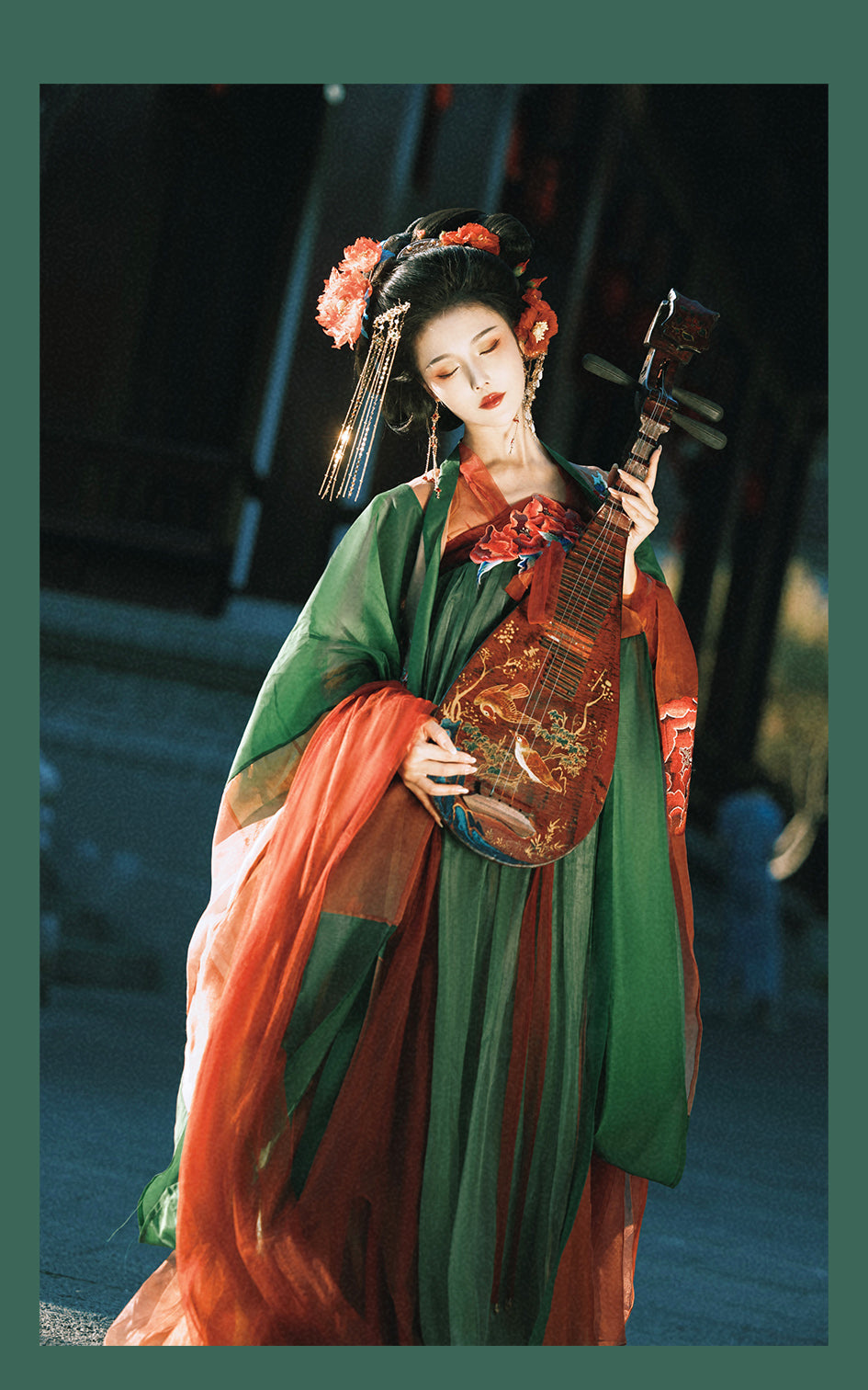 Oriental Aesthetics Series Yaoqin Zither Dancing Hanfu Dress