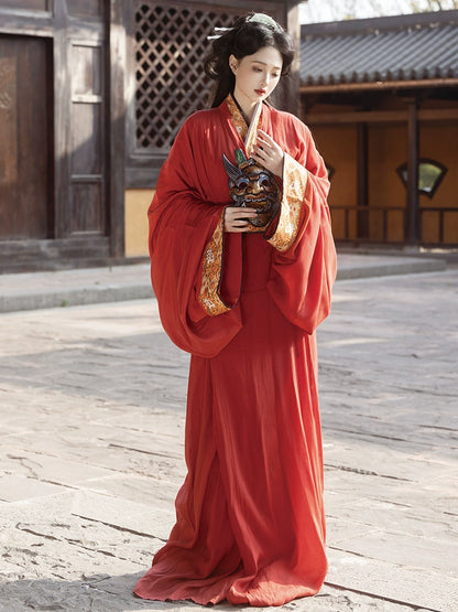 Women's Hanfu Warring States Robe Trailing Women DRESS