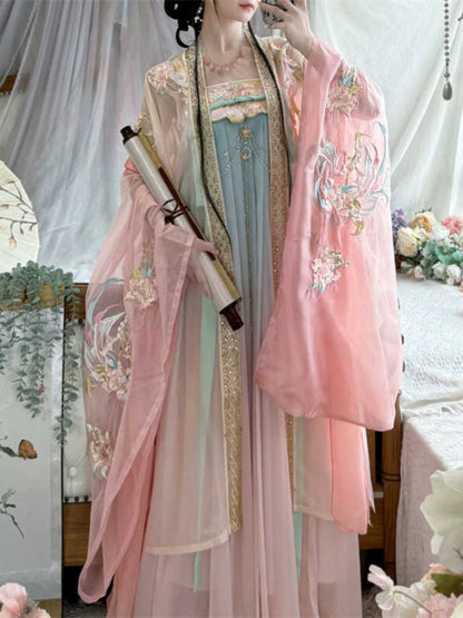 Lookbook Series 2025 Hanfu Peach Red Blossom Pink