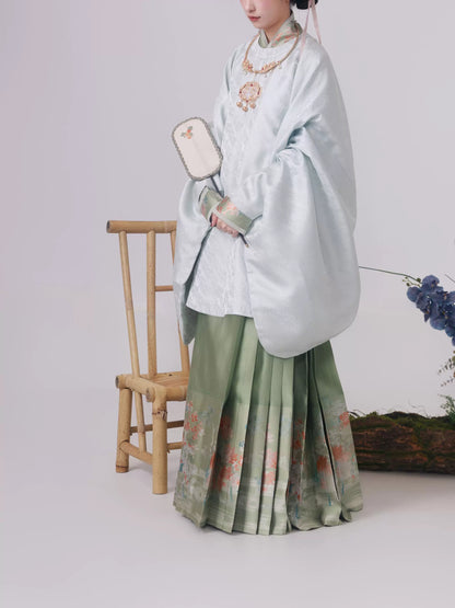 Shangyao Retreat Series Pink Imitation Ming Hanfu