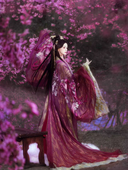 Mythology Series Zhao Ge Embroidered Myrobalan Skirt Hanfu