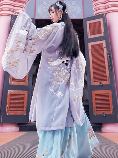 Hua Shen Ji : Pollination Cloud Skirt-Large Sleeve Shirt