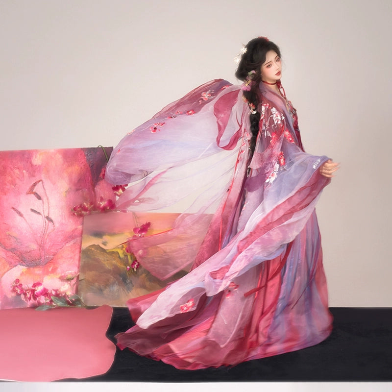 Ethereal Dreamscape Series Supreme Hanfu-Ashenblush