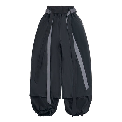 New Chinese Style Mix Slim Skirt Black Salt Suit