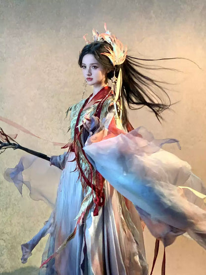 Oriental Aesthetics Series Sacred Fowl Qin Hanfu Dress