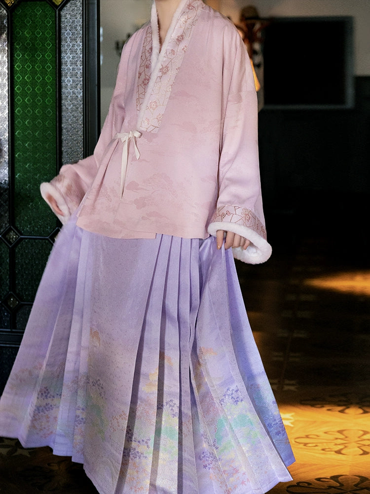 Lookbook Series Palace Ming Dynasty Hanfu Clear Snow Whispers