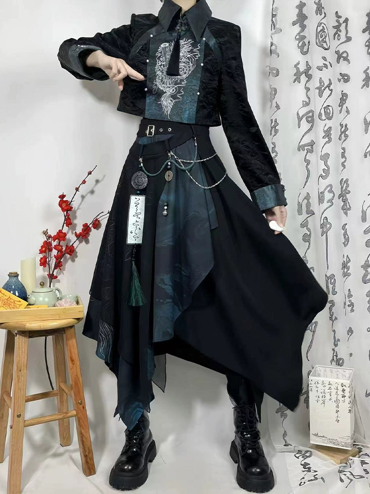 Flower Poetry Unisex Hanfu Whispering Strings