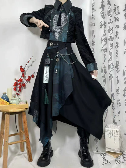 Flower Poetry Unisex Hanfu Whispering Strings