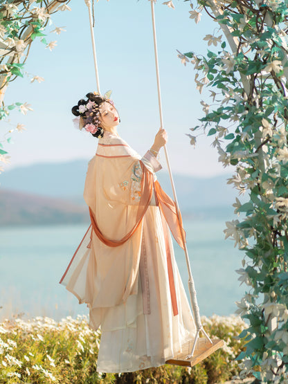 LOOKBOOK SERIES Song Dynasty Beige Blue Hanfu