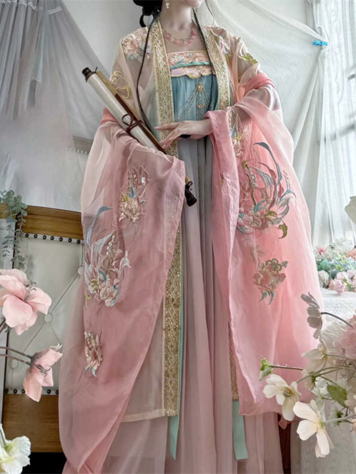 Lookbook Series 2025 Hanfu Peach Red Blossom Pink