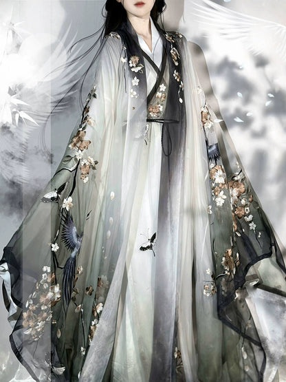 Ethereal Dreamscape Series Supreme Hanfu-Homeward Mountain Swallow