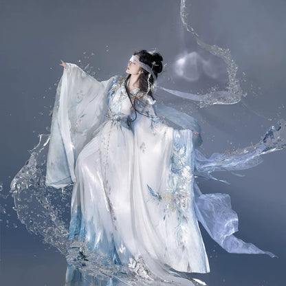 Ethereal Dreamscape Series Supreme Hanfu-Porcelain Whispers