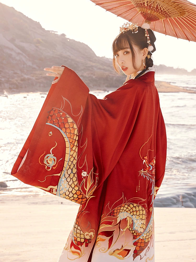 Long Deng Ye Yan : Fluidic-Dye Skirt-CLOAK