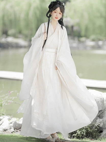 Original Shenming Girl Hanfu Women's Wei and Jin Style Wide Sleeve Flowing Fairy Skirt