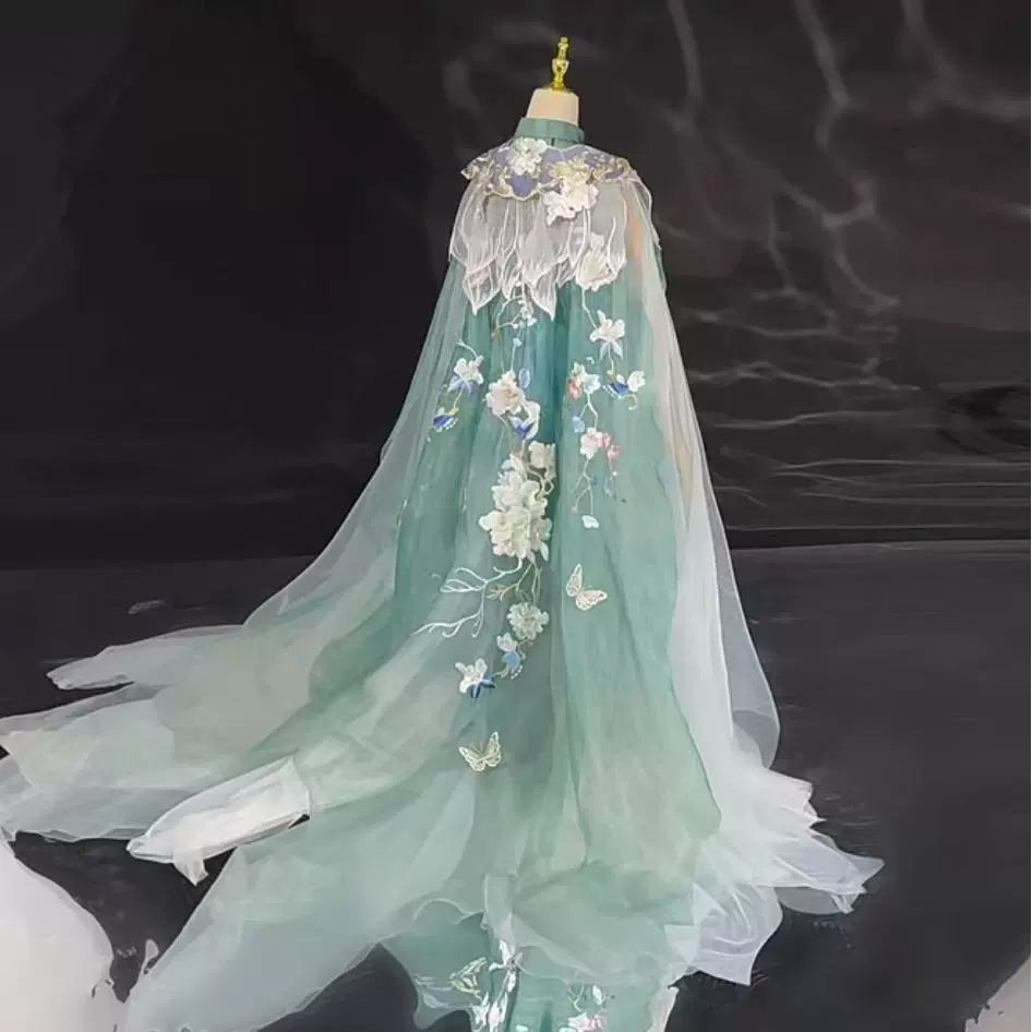 Haute Couture Series Woven Fabric Embroidered Hanfu Qing Huan Novempax Peaceglade