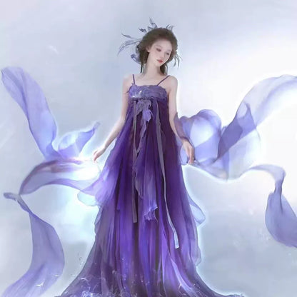 Oriental Aesthetics Series Koi Amethyst Classical Hanfu Dress