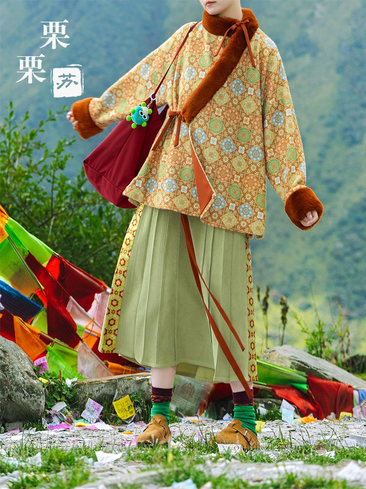 Lookbook Series Palace Wei Jin Dynasty Hanfu Chestnut Syrup