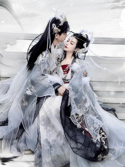 Couple Series Crane Sings Sky Male & Female Style