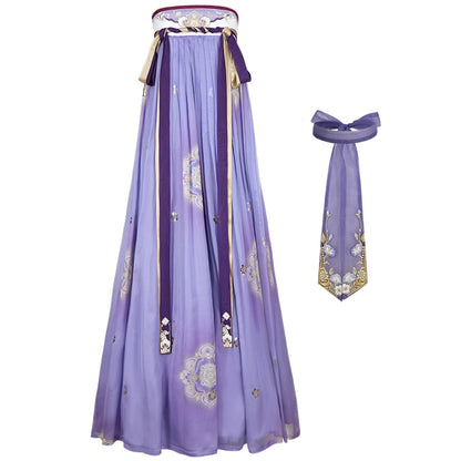 Zi Jin Tan : Aqua-Regia Skirt