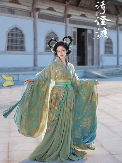 Costume Series Hanfu Dance Skirt Rain Water