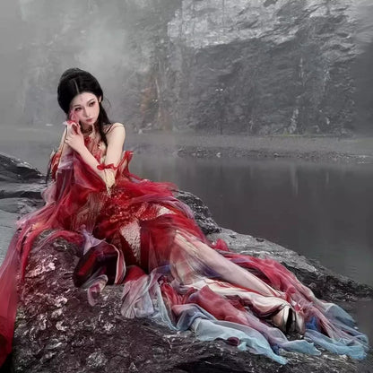 Oriental Aesthetics Series Koi Carp 2.0 Dancing Hanfu Dress