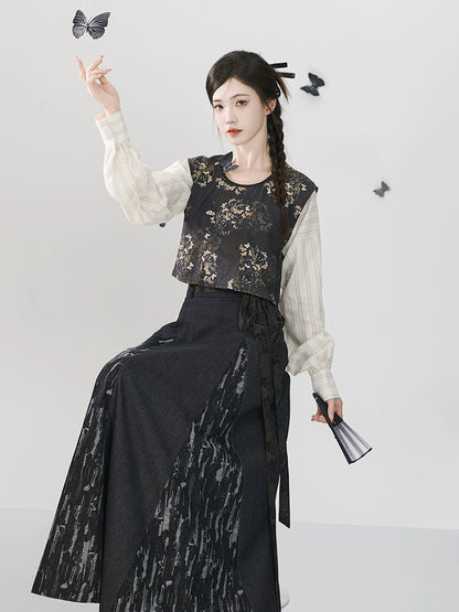 Hanshang Hualian Tang Modern Hanfu Denim