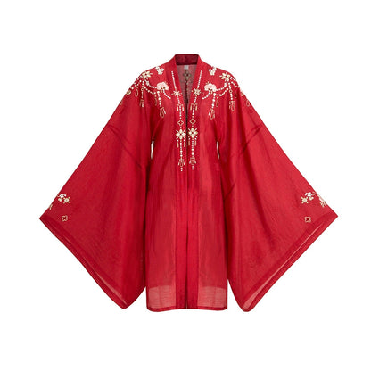 Mu Dan Guo Se : Ceremonial Codex Robe-Large Sleeve Shirt