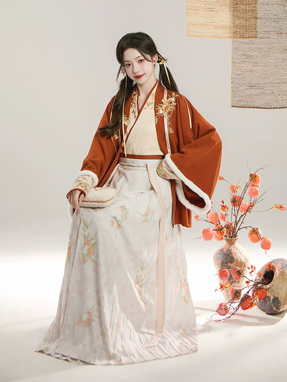 Hanshang Hualian Ming Modern Hanfu Orange