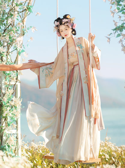 LOOKBOOK SERIES Song Dynasty Beige Blue Hanfu