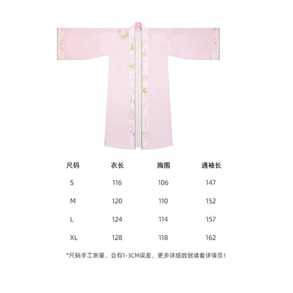 Lookbook Series Palace Song Dynasty Hanfu Long Jacket Airplane Sleeves