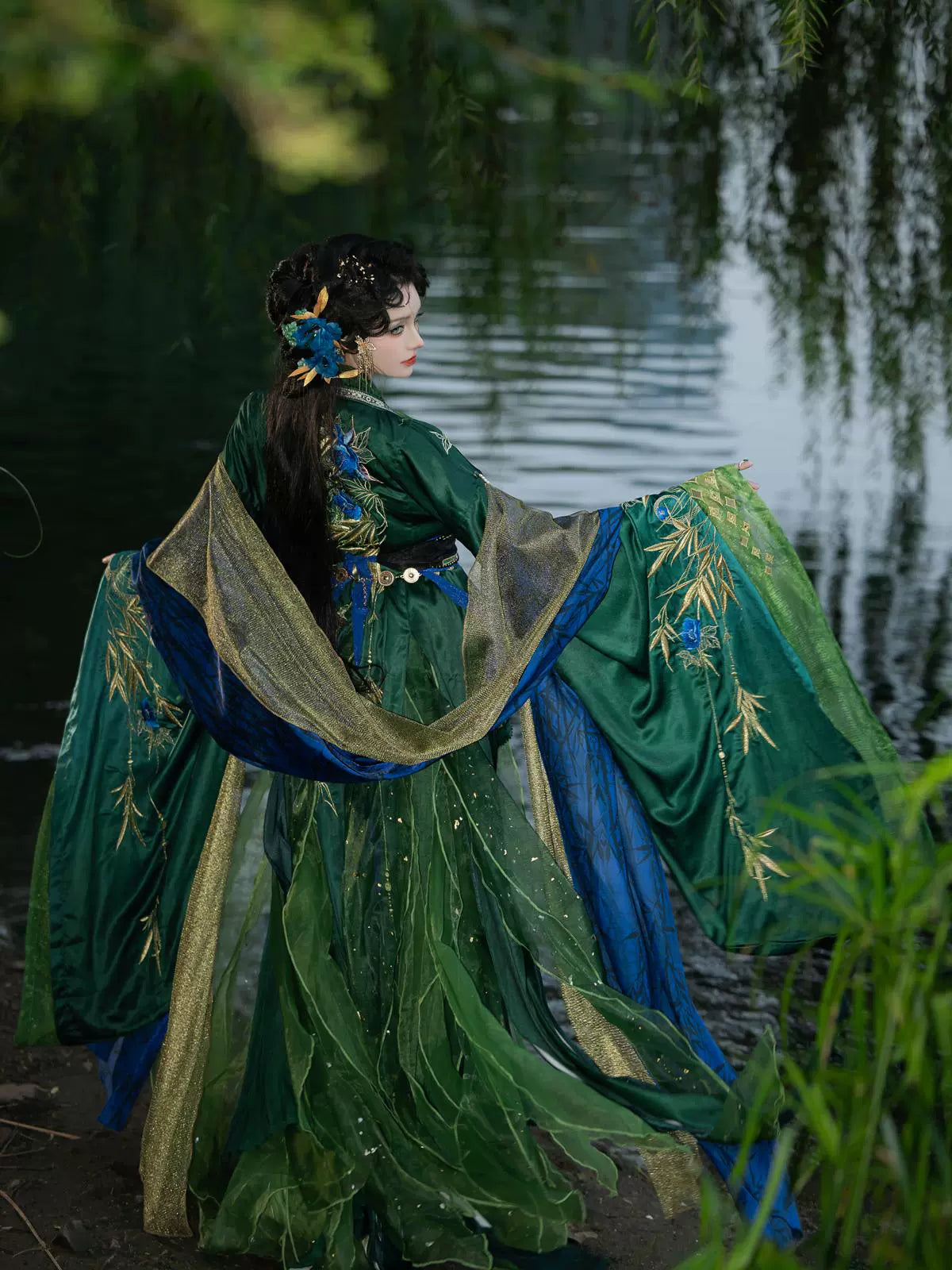 Cloud-Kissing Nature Series Viridbamboo Han Hanfu