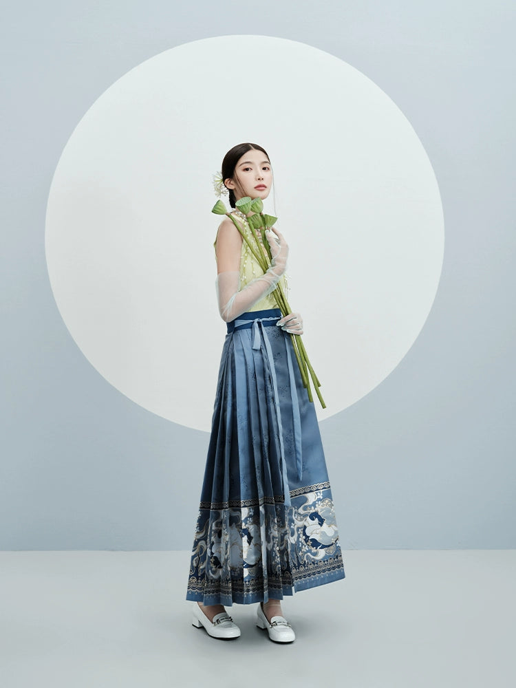 Huajian Linu : Floral Bandit-Mamian Skirt